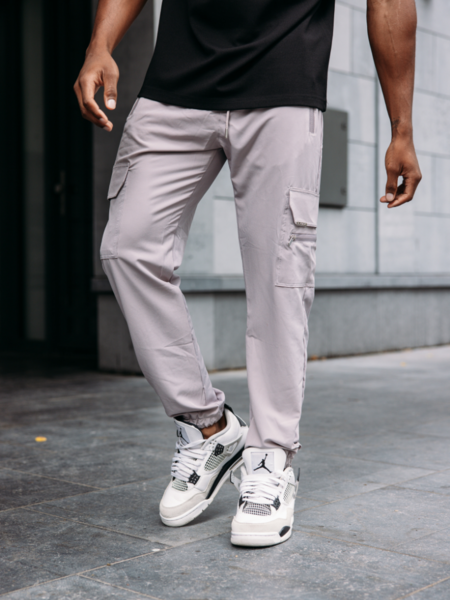 2LEGARE Cargo Pants - Dove Grey