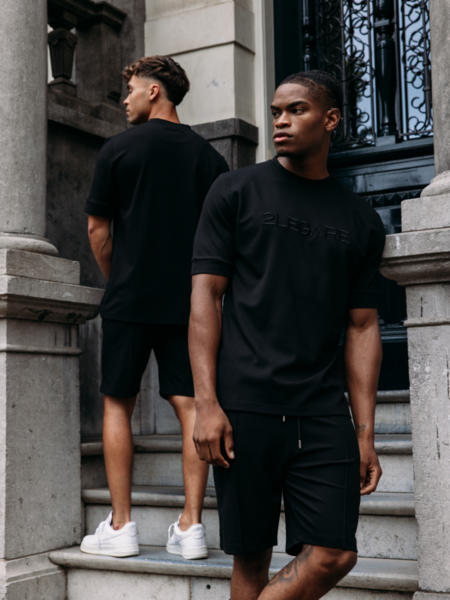 2LEGARE Oversized Jaxon T-Shirt - Black