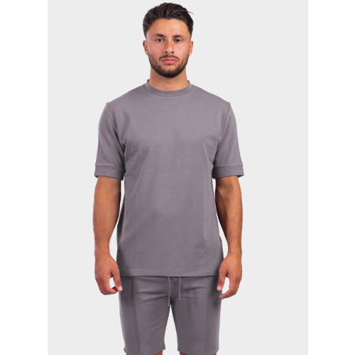 2LEGARE Oversized Morris T-Shirt - Steel Grey