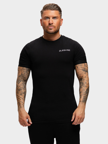 2LEGARE Branded T-Shirt - Black