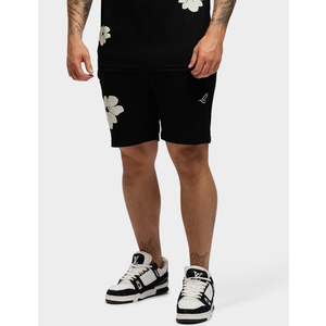 2LEGARE 2LEGARE Flower Short - Black/White