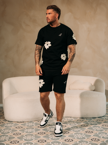 2LEGARE Flower Short - Black/White 2LEGARE 2LEGARE Flower Short - Black/White