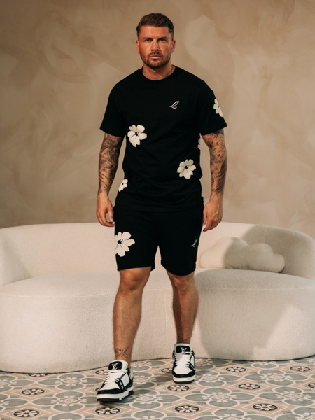 2LEGARE Flower Short - Black/White 2LEGARE 2LEGARE Flower Short - Black/White