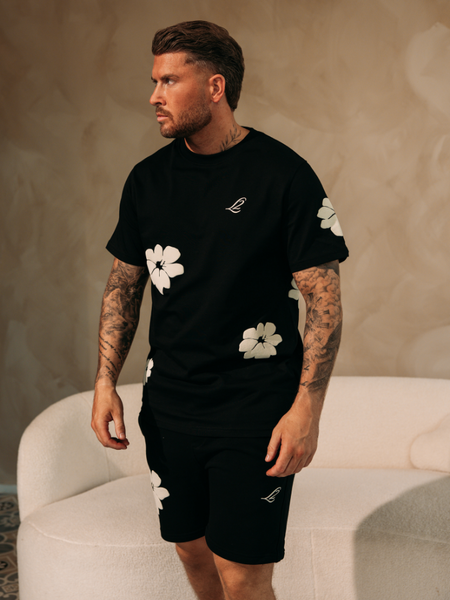 2LEGARE Flower Short - Black/White 2LEGARE 2LEGARE Flower Short - Black/White
