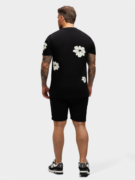 2LEGARE Flower Short - Black/White 2LEGARE 2LEGARE Flower Short - Black/White