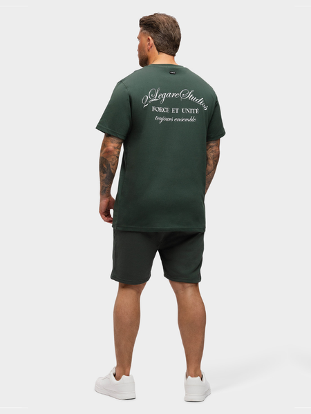 2LEGARE 2LEGARE Force Et Unite T-Shirt - Green