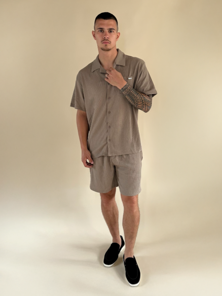 2LEGARE Embroidery Short - Beige 2LEGARE 2LEGARE Embroidery Short - Beige
