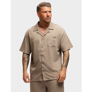 2LEGARE 2LEGARE Embroidery Shirt - Beige