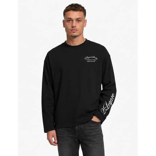 2LEGARE 2LEGARE Force et Unite Longsleeve T-Shirt - Black