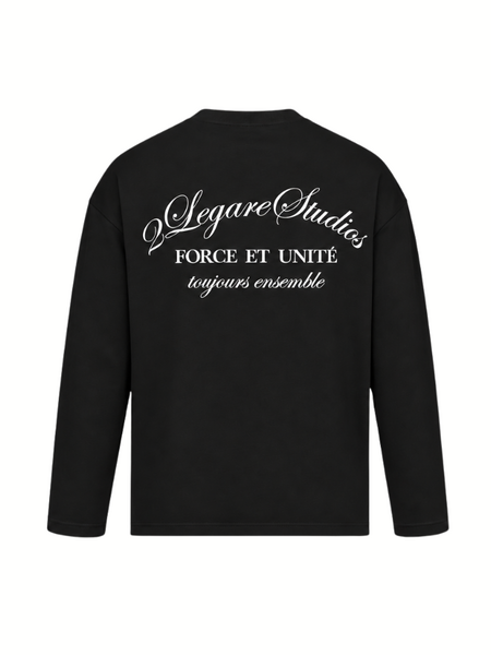 2LEGARE Force et Unite Longsleeve T-Shirt - Black 2LEGARE 2LEGARE Force et Unite Longsleeve T-Shirt - Black