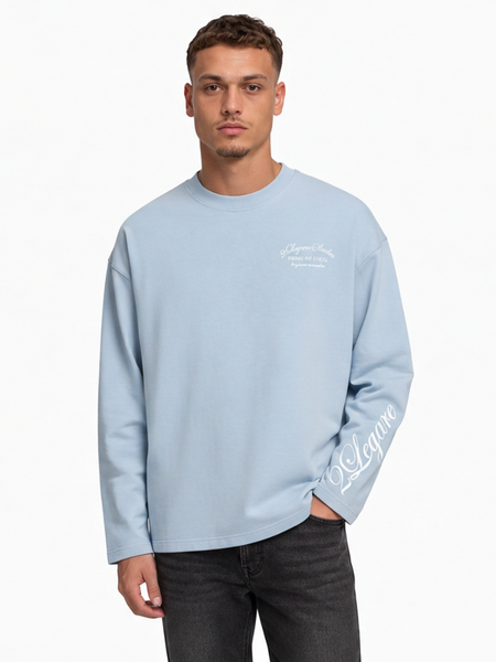 2LEGARE Force et Unite Longsleeve T-Shirt - Light Blue