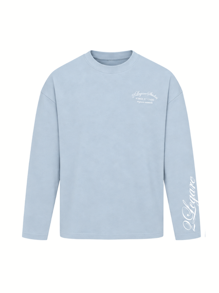 2LEGARE Force et Unite Longsleeve T-Shirt - Light Blue 2LEGARE 2LEGARE Force et Unite Longsleeve T-Shirt - Light Blue