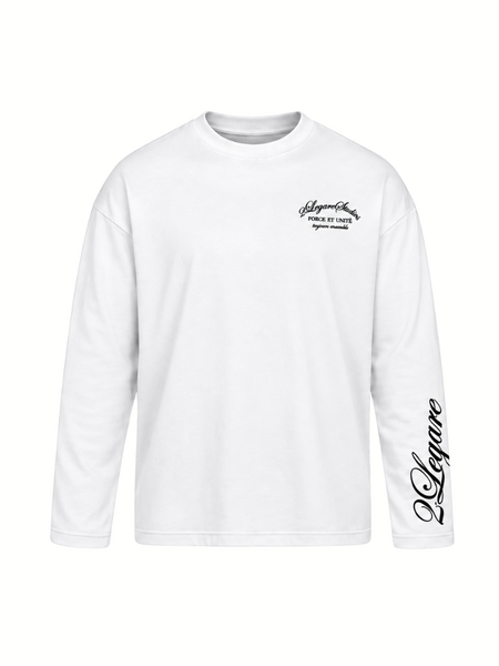 2LEGARE Force et Unite Longsleeve T-Shirt - White 2LEGARE 2LEGARE Force et Unite Longsleeve T-Shirt - White