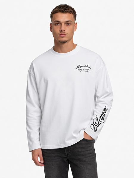 2LEGARE Force et Unite Longsleeve T-Shirt - White 2LEGARE 2LEGARE Force et Unite Longsleeve T-Shirt - White
