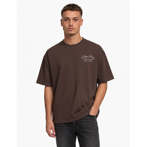 2LEGARE 2LEGARE Force et Unite T-Shirt - Dark Brown