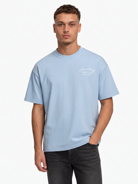 2LEGARE 2LEGARE Force et Unite T-Shirt - Light Blue 2LEGARE Force et Unite T-Shirt - Light Blue