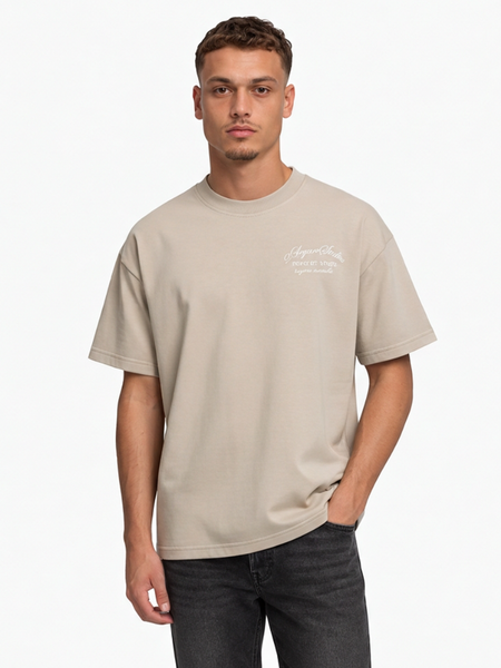 2LEGARE 2LEGARE Force et Unite T-Shirt - Beige