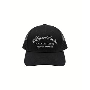 2LEGARE 2LEGARE Force et Unite Trucker Cap - Black/White