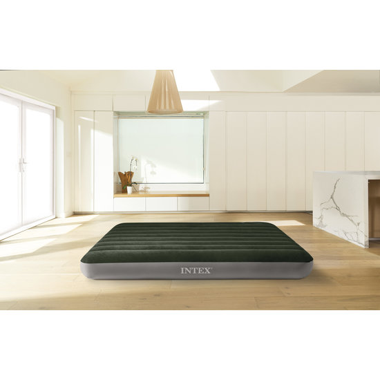 Intex 2 persoons - Dura-Beam Prestige Downy Airbed Kit
