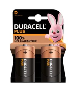 Batterij Plus type D (2 stuks)