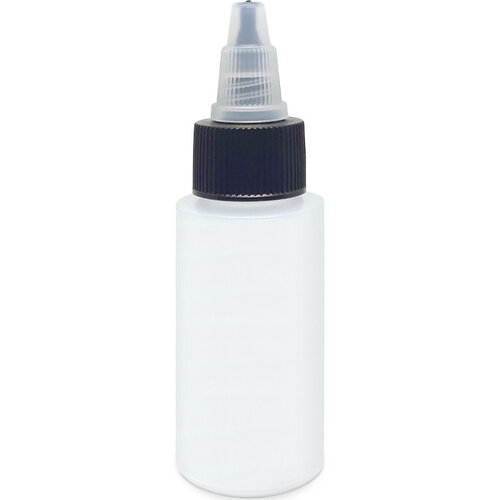 Harder & Steenbeck Harder & Steenbeck Plastic Bottle 30 ml with lid and shake-stone - Solvent Resistent