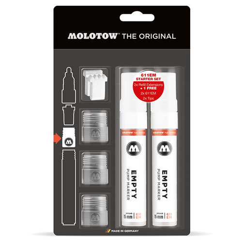 MOLOTOW MOLOTOW Refill Extension 611EM Starter Kit