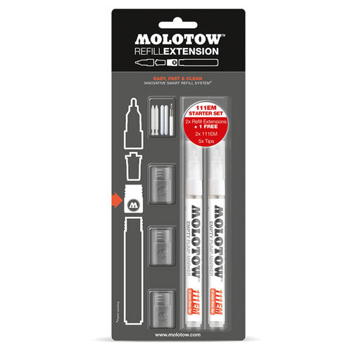 MOLOTOW MOLOTOW Refill Extension 111EM Starter Kit