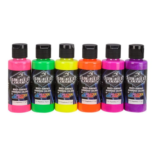 Createx Colors Createx Wicked W103-00 Fluorescent Set (6 x 60 ml)