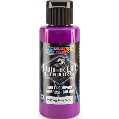 Createx Colors Createx Wicked Fluorescent Airbrush Colors 60 ml - W020 Fluorescent Purple