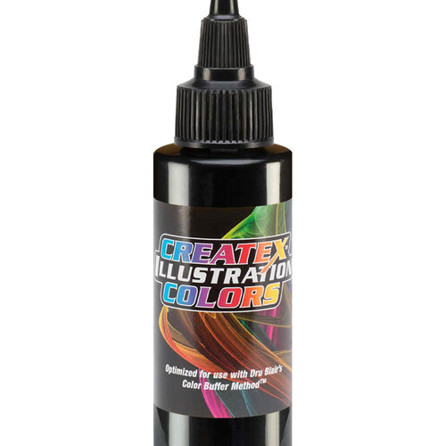 Createx Colors Createx Illustration Opaque Airbrush Colors 60 ml - 5078 Opaque Black