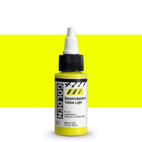 Golden High Flow Acrylics GOLDEN High Flow Acrylics - 8554 Benzimidazolone Yellow Light