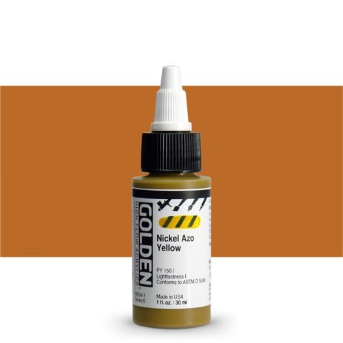 Golden High Flow Acrylics GOLDEN High Flow Acrylics - 8534 Nickel Azo Yellow