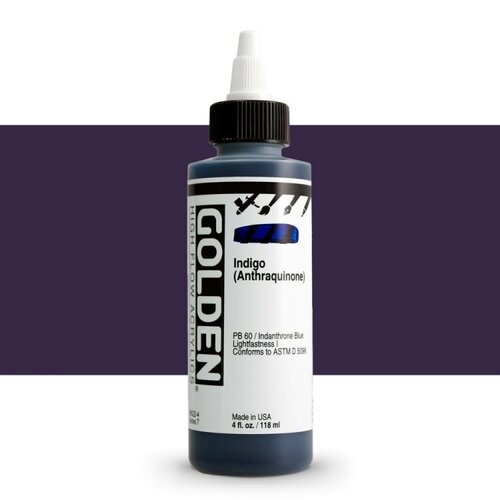 Golden High Flow Acrylics GOLDEN High Flow Acrylics - 8522 Indigo (Anthraquinone)