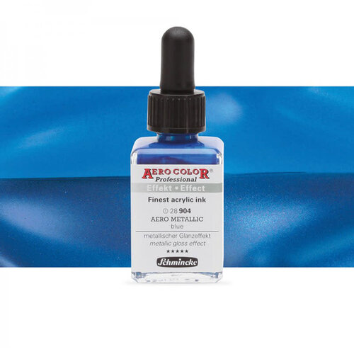 Schmincke Schmincke AERO Color Effect Colours 28 ml - 28904 AERO Metallic Blue