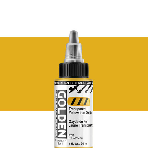 Golden High Flow Acrylics GOLDEN High Flow Acrylics Transparent - 8565 Oxyde de Fer Jaune Transparent