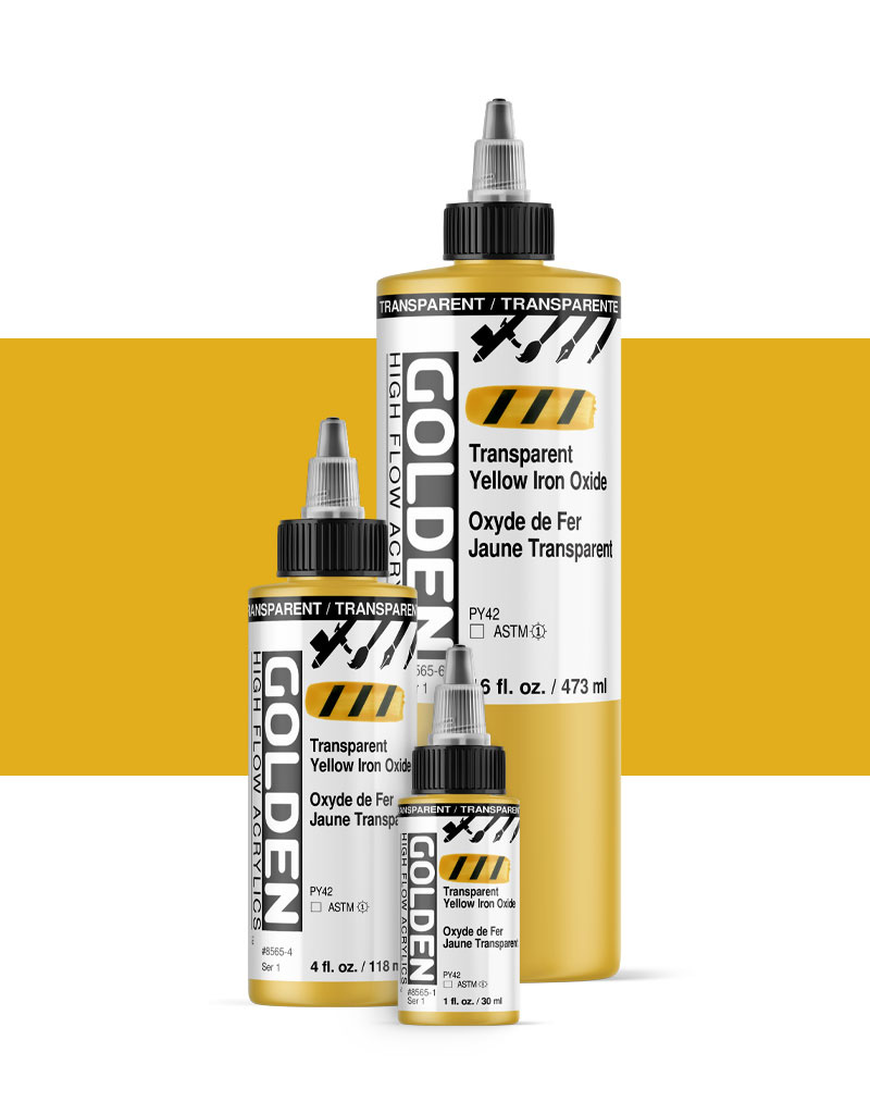 Golden High Flow Acrylic - Yellow Oxide 1 oz.