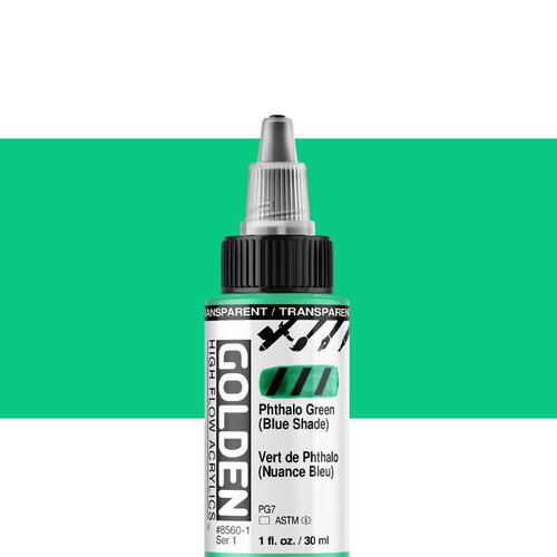Golden High Flow Acrylics GOLDEN High Flow Acrylics Transparent - 8560 Phthalo Green (Blue Shade)