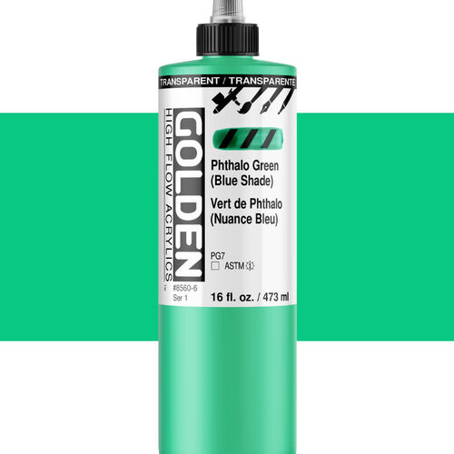 Golden High Flow Acrylics GOLDEN High Flow Acrylics Transparent - 8560 Vert de Phthalo (Nuance Bleu)