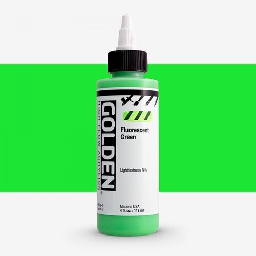 Golden High Flow Acrylics GOLDEN High Flow Acrylics Fluorecent - 8568 Fluorescent Green