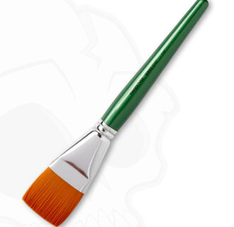 Synthetic Flat One Stroke Brush "Green Handle" taille: 1 1/2" (38 mm)