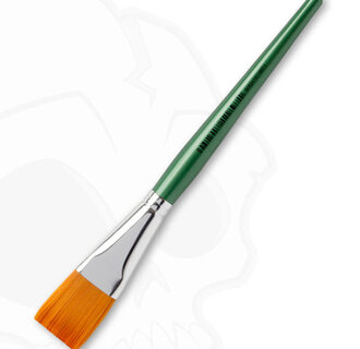 Synthetic Flat One Stroke Brush "Green Handle" taille: 1" (25 mm)