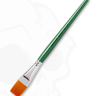 Synthetic Flat One Stroke Brush "Green Handle" size: 3/4" (19 mm)