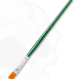 Synthetic Flat One Stroke Brush "Green Handle" size: 3/8" (10 mm)