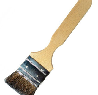 Soft Hair Mixture Flat Lacquer Brush size: 1.5" (38 mm)