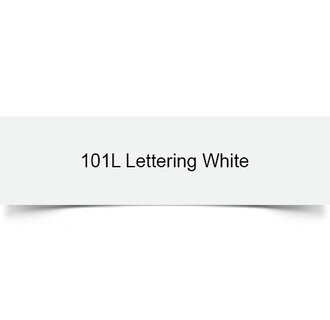 101L Lettering White