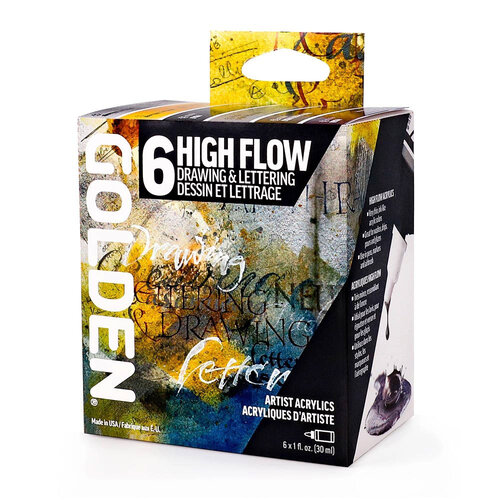 Golden High Flow Acrylics GOLDEN High Flow Drawing & Lettering Set