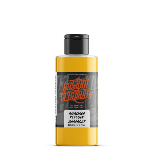 Custom Creative Custom Creative Solvent-Based Base SOLID Airbrush Colors - Chrome Yellow 150 ml