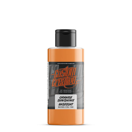 Custom Creative Custom Creative Solvent-Based Base SOLID Airbrush Colors - Orange Sunshin 150 ml