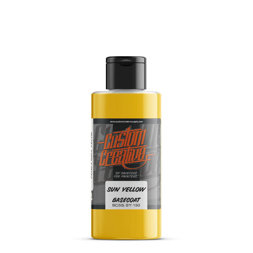 Custom Creative Custom Creative Solvent-Based Base SOLID Airbrush Colors - Sun Yellow 150 ml
