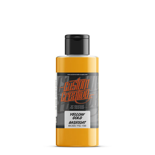 Custom Creative Custom Creative Solvent-Based Base SOLID Airbrush Colors - Yellow Gold 150 ml